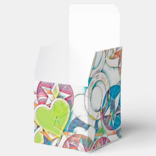 Von EDDArt handgezeichnet - Sterne und Herzen 1 Geschenkschachtel