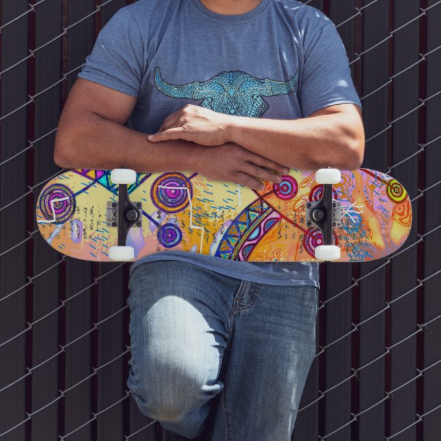 Von EDDArt handgezeichnet - Traumskala 1 Skateboard (Außenbereich 3)