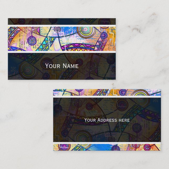 Von EDDArt handgezeichnet - Traumskala 1 Visitenkarte (Vorne/Hinten)