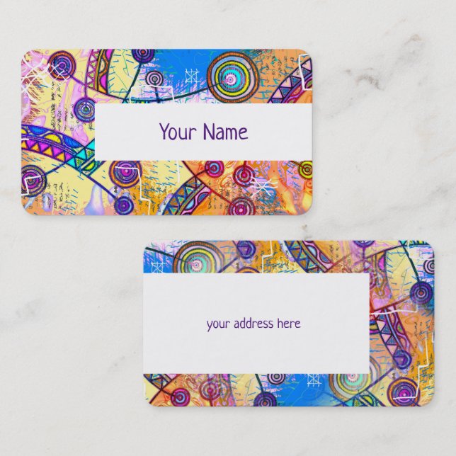 Von EDDArt handgezeichnet - Traumskala 1 Visitenkarte (Vorne/Hinten)