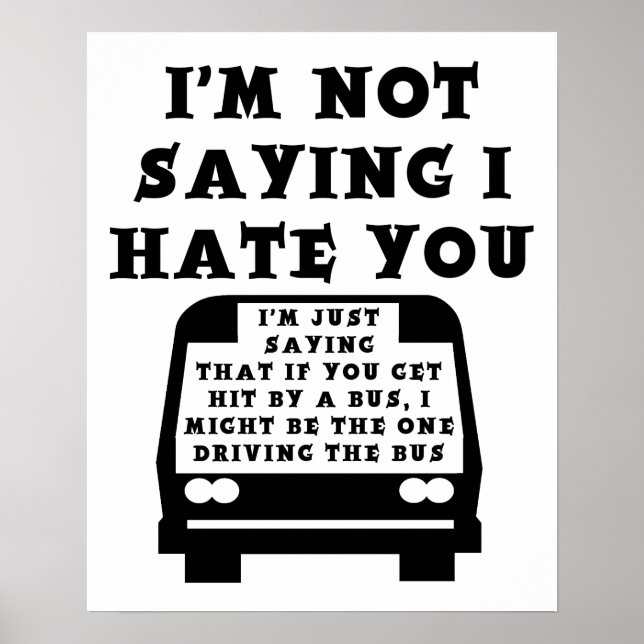Von einem Bus-Sternenposter treffen Poster (Vorne)