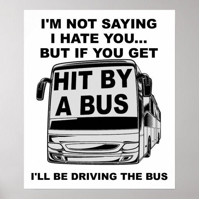 Von einem Bus-Sternenposter treffen Poster (Vorne)