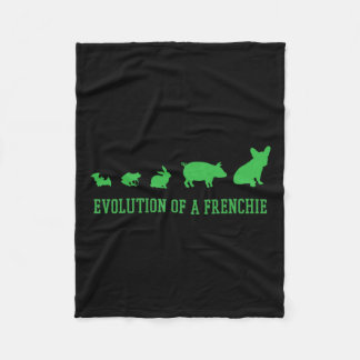 von einem französischen Bulldog Fleecedecke