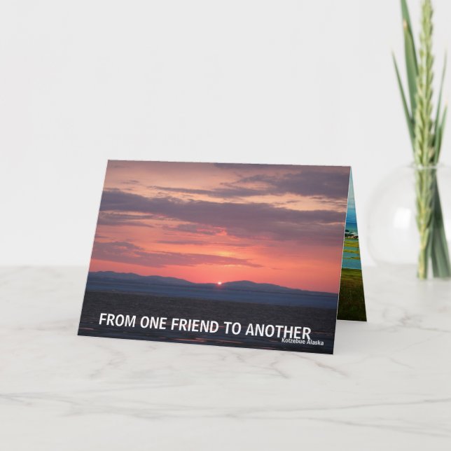 VON EINEM FREUND ZUM ANDEREN KARTE (Vorderseite)