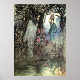 Von einem Geist gestreift von Warwick Goble Poster