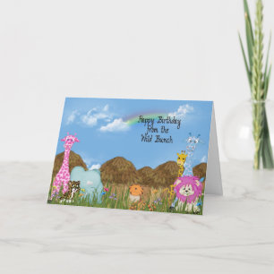 Von einem Jungle-Geburtstag Karte
