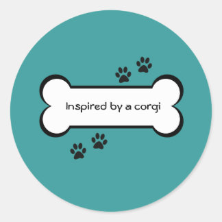 von einem Korgi Inspiriert Runder Aufkleber