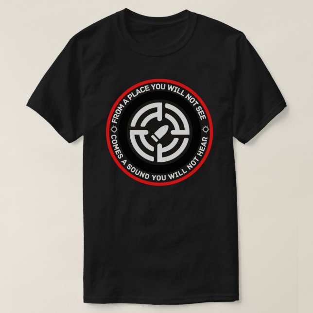 Von einem Ort aus werden Sie nicht sehen. - ARMY S T-Shirt (Design vorne)