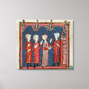 Von einem Priester begangene Vergebung und Verbrec Leinwanddruck