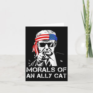 Von einer alleinstehenden Katze Funny Trump 2024 T Karte