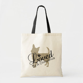 Von einer Chihuahua-Tote-Tasche geliebt Tragetasche