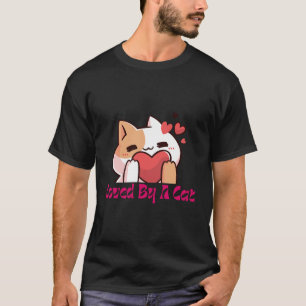 "Von einer Katze geliebt - Süßes Herz T-Shirt" T-Shirt