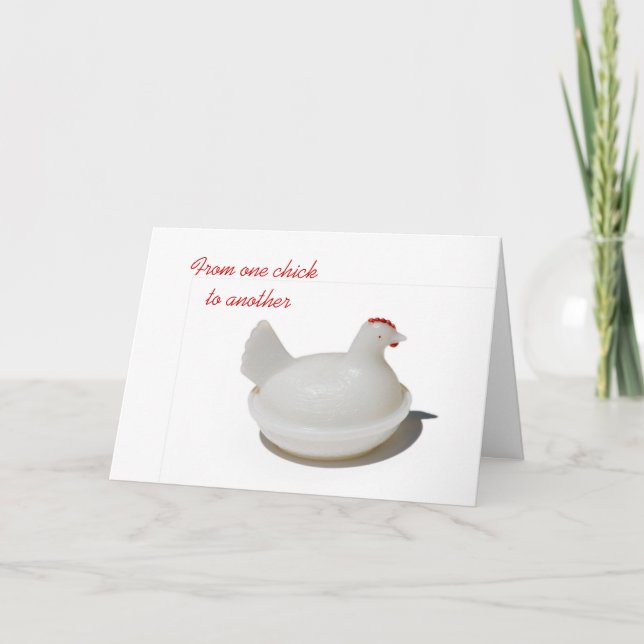 Von einer Küken zur anderen Karte (Vorderseite)