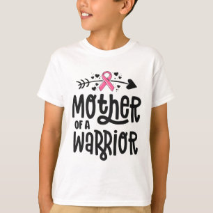 von einer Rosa Brustkrebs Schleife einer Kriegerfa T-Shirt