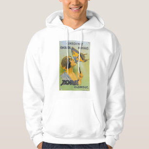 Von einer Schmetterlingsschokolade geküsst, Vintag Hoodie