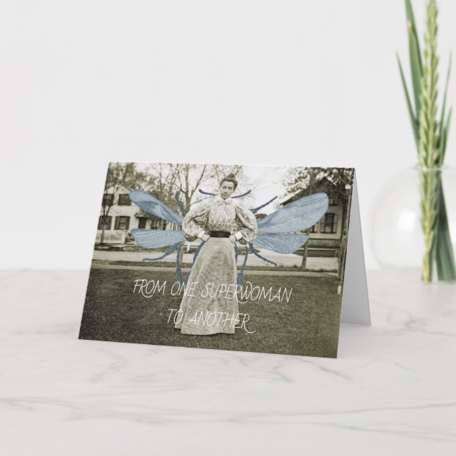 VON EINER SUPERFRAU ZU EINER ANDEREN 1890 FLIEGEND KARTE (Vorderseite)