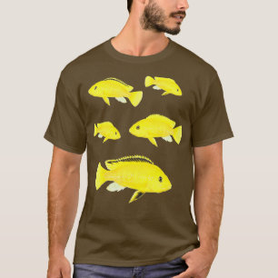 von Electric Gelbe Labrador Cichlids Fish Aquarium T-Shirt