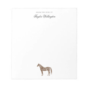 Von   Elegant Horse Equestrian Name Notizblock