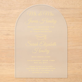 Von Eltern Ankündigung von Elegant Gold Abschluss