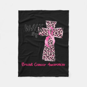 Von Faith Breast Cancer Awareness Christlich Jesus Fleecedecke