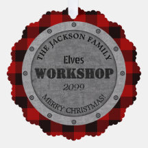 Von Familie - Elves Workshop - Geschenkmarke