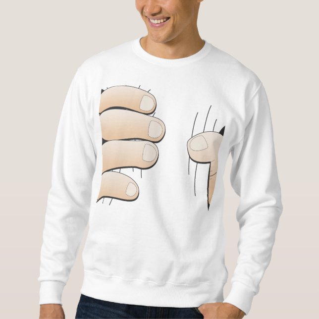 Von fettem zum dünnen, lustigen Sweatshirt (Vorderseite)