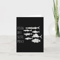 Von Fischen Italien T-Weihnachten Abend 7 Fische T