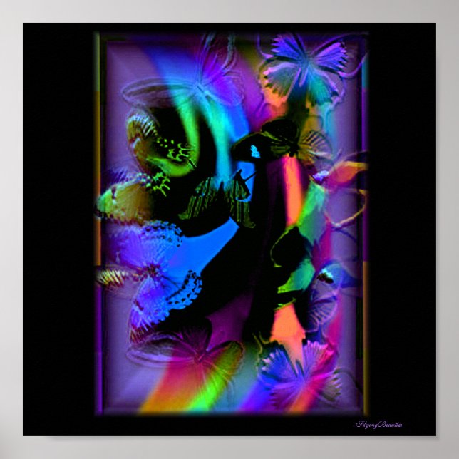 Von FlyingBeauties wegfliegen Poster (Vorne)