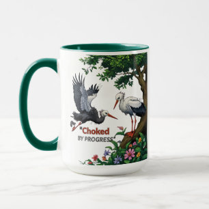 Von Fortschritt erwürgt – Öko-Bewusstsein-Tasse Tasse