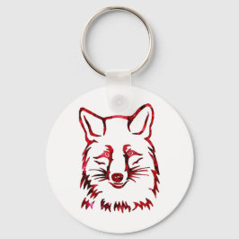 von Füchsen und Rose Schlüsselanhänger