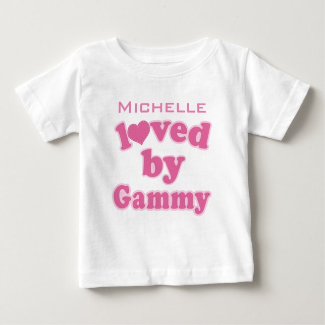 Von Gammy Personalisiert Grandchild T - Shirt geli (Vorderseite)