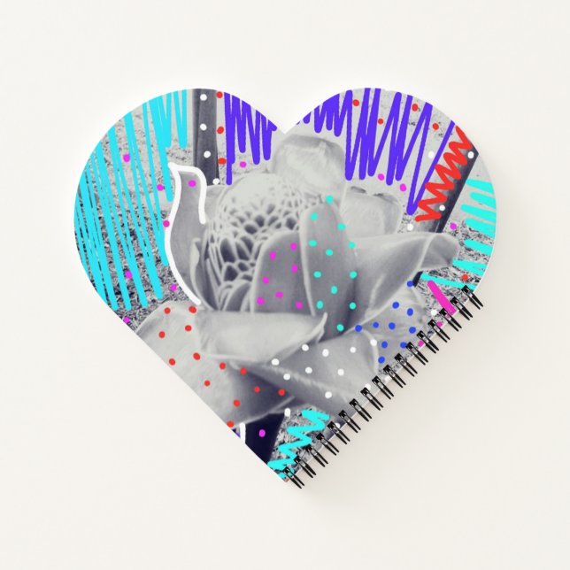 Von gebrochenem Herzen bis zum PEACE SpiralNoteboo Notizbuch (Rückseite)