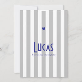 Von Geburt an Riviera Gris Bleu Save The Date