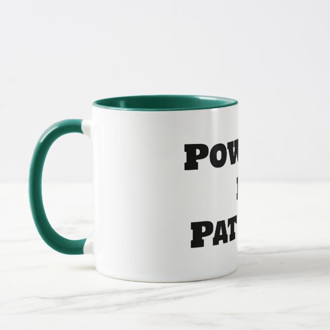Von Geduld angetrieben Tasse (Links)