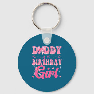 Von Girl Daddy Geburtstag Familie Pink Coquette Schlüsselanhänger
