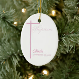 Von Godmutter auf die Taufe des Mädchens Personali Keramik Ornament