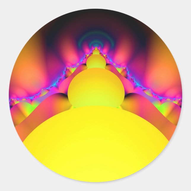 von goldenen Eiern Runder Aufkleber (Vorderseite)