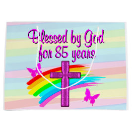 VON GOTT 85 JAHRE LANG GESCHLOSSEN GIFT BAG GROßE GESCHENKTÜTE