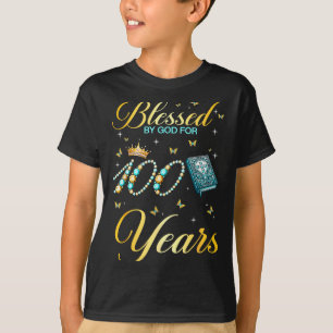 Von Gott gesegnet für 100 Jahre alt 100. Geburtsta T-Shirt