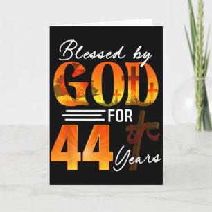 Von Gott gesegnet für 44 Jahre altes Geschenk 44. Karte