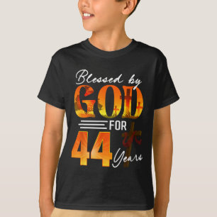 Von Gott gesegnet für 44 Jahre altes Geschenk 44.  T-Shirt