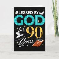 Von Gott gesegnet für 90 Jahre alt 90. Geburtstag