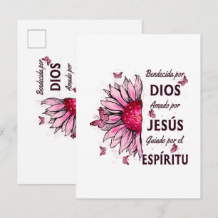 Von Gott gesegnet Geliebt von Jesus Einladungspostkarte