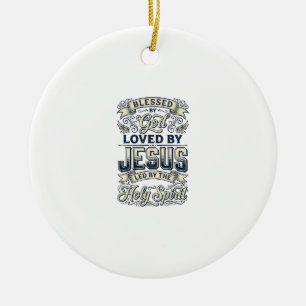 Von Gott gesegnet Jesus Heiliger Geist Vintage-Shi Keramik Ornament