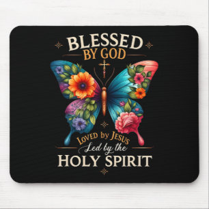 Von Gott gesegnet, von Jesus geliebt Ostertag Männ Mousepad
