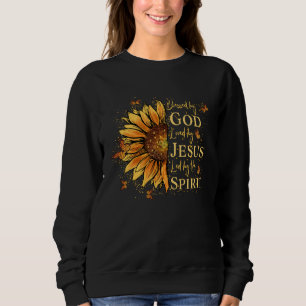Von Gott gesegnet, von Jesus geliebt Sonnenblume Sweatshirt