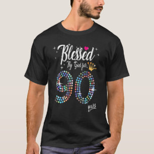 Von Gott gesegnete Frauen 90 Jahre 90. Geburtstag T-Shirt