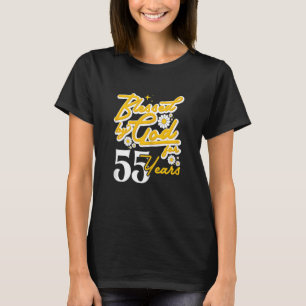 Von Gott gesegnete Frauen für 55 Jahre Frauen Blum T-Shirt