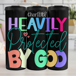 von Gott stark geschützt Thermosbecher