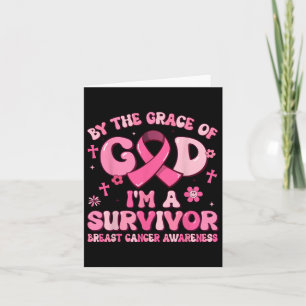 Von Grace God Im a Survivor Breast Cancer Survi Karte